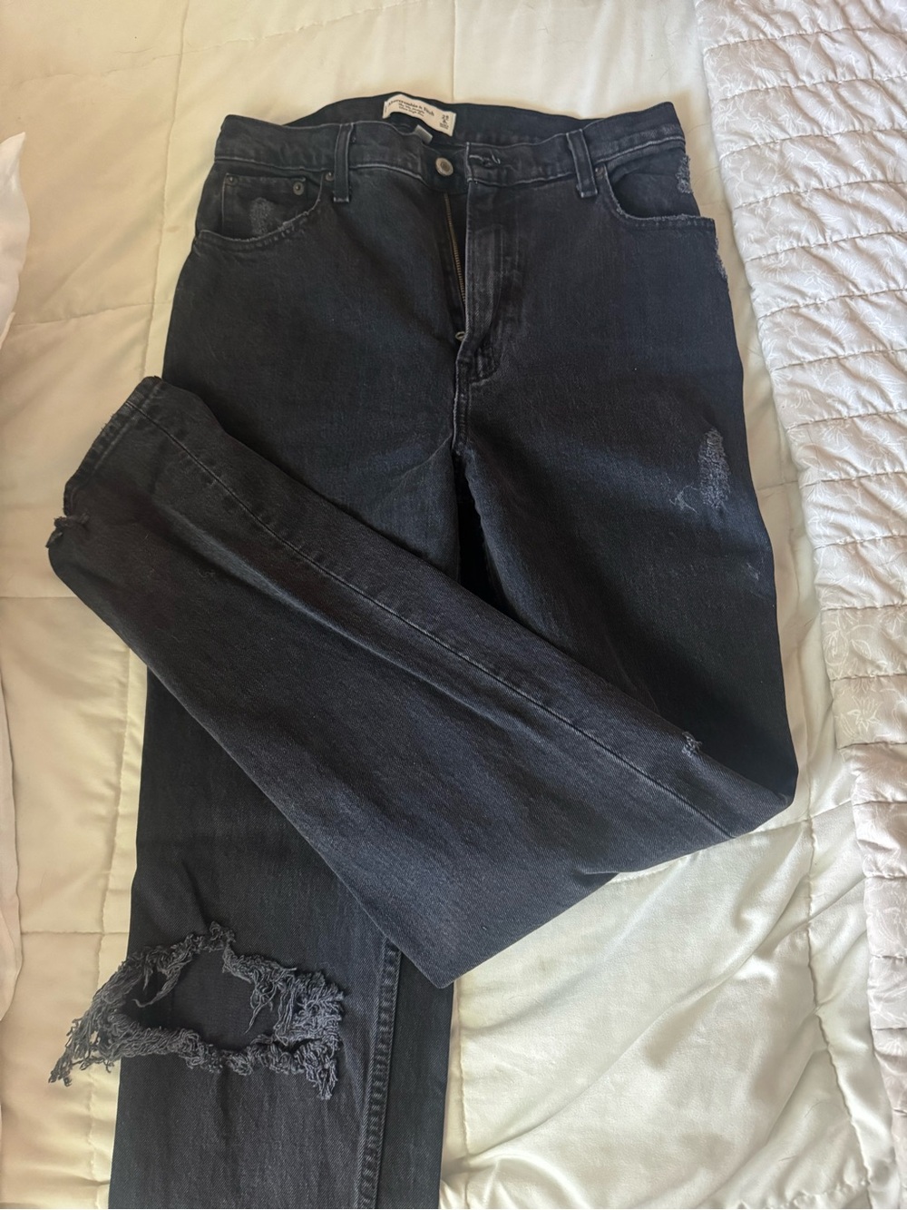 Abercrombie the 90s straight ultra high rise LONG
